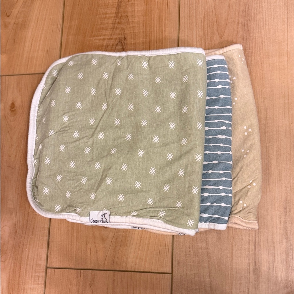 Copper Pearl Burp Cloth Set